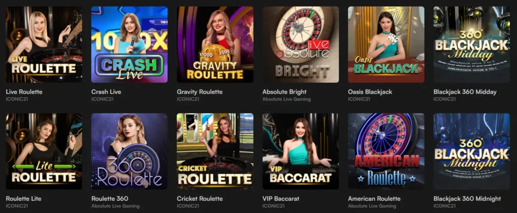 Online Games at Harry Live Casino