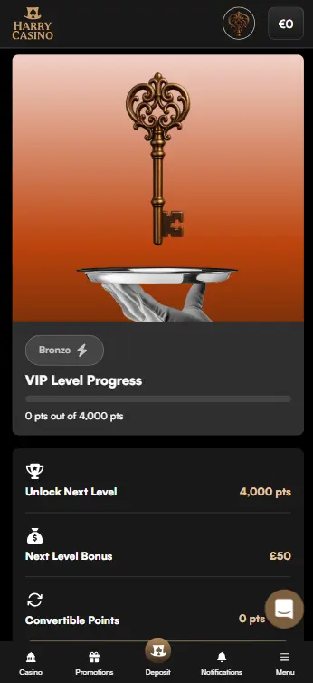 VIP Page on the App