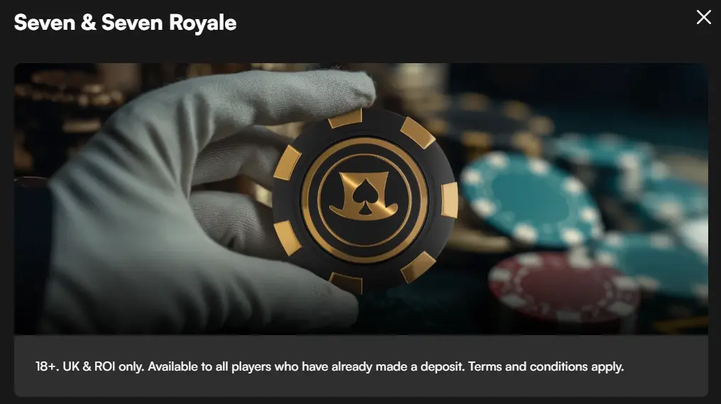 Seven & Seven Royale HarryCasino Bonus